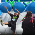 [VIDEO] @YonniRude & @SparkleSpice tackle Insane Inflatable 5k